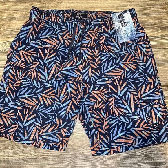 MBX Premium Goods Mens Swim Trunks Floral Flex Fit Elastic Waist Drawstring. 5 - Picture 1 of 10